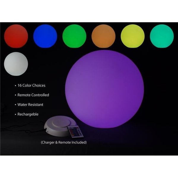 Fortune Products Fortune Products R-ORBPRO2-24RC 24 in. Rechargeable Rainbow Orb Pro2 Light R-ORBPRO2-24RC